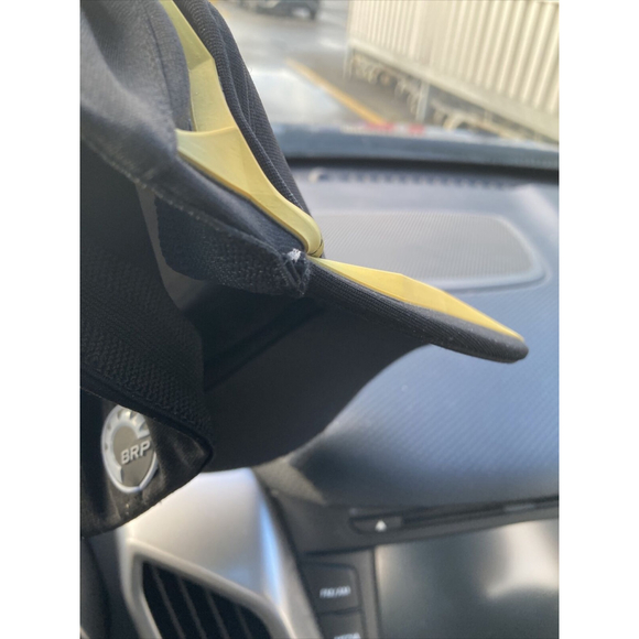 CAN-AM Men's Commander S/M Stretch Cap Black Yellow BRP GREAT Quad Or Sled Hat! - Picture 3 of 11